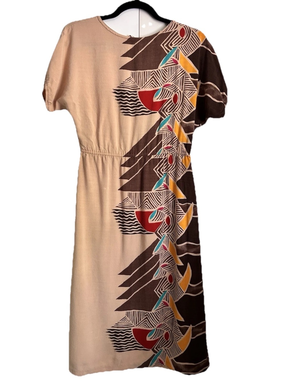 Vintage Barbara Barbara California Abstract Midi Dress No Size Tag